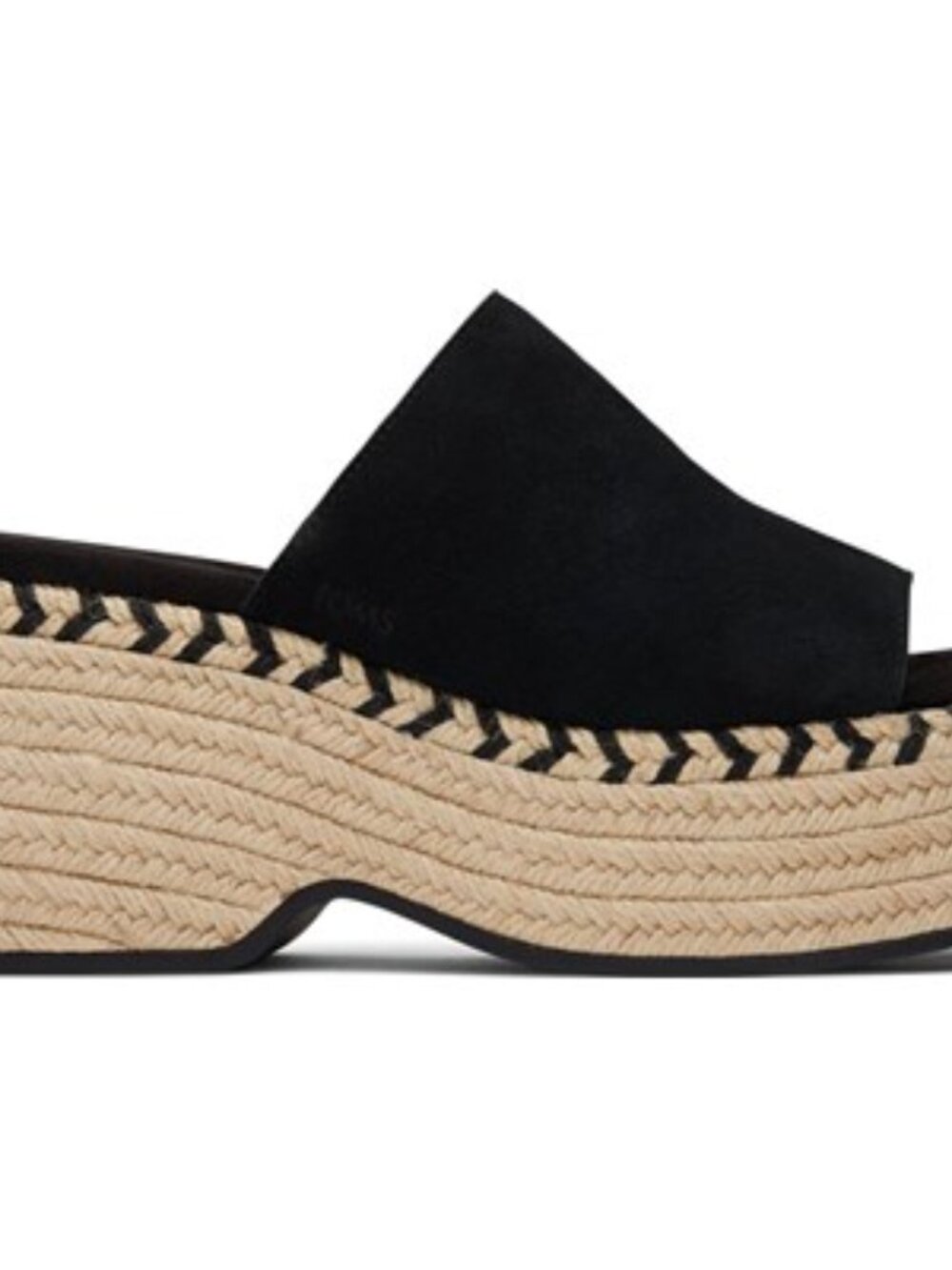 TOMS - Womens Laila Mule Sandals, size 8 US womens, color black.
